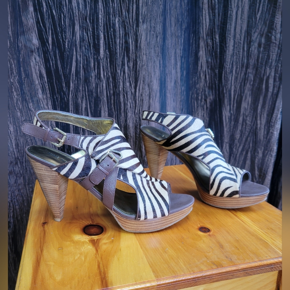 Nine West Zebra Print Heels NIB